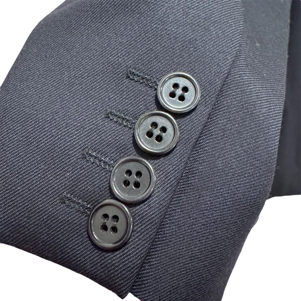 Vintage 80s 90s Feraud Wool 2-pc Suit Pant Set Classic Designer Navy 48L EU 118